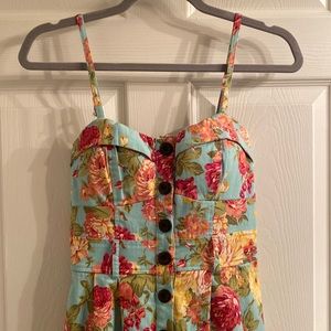 Deb blue floral dress